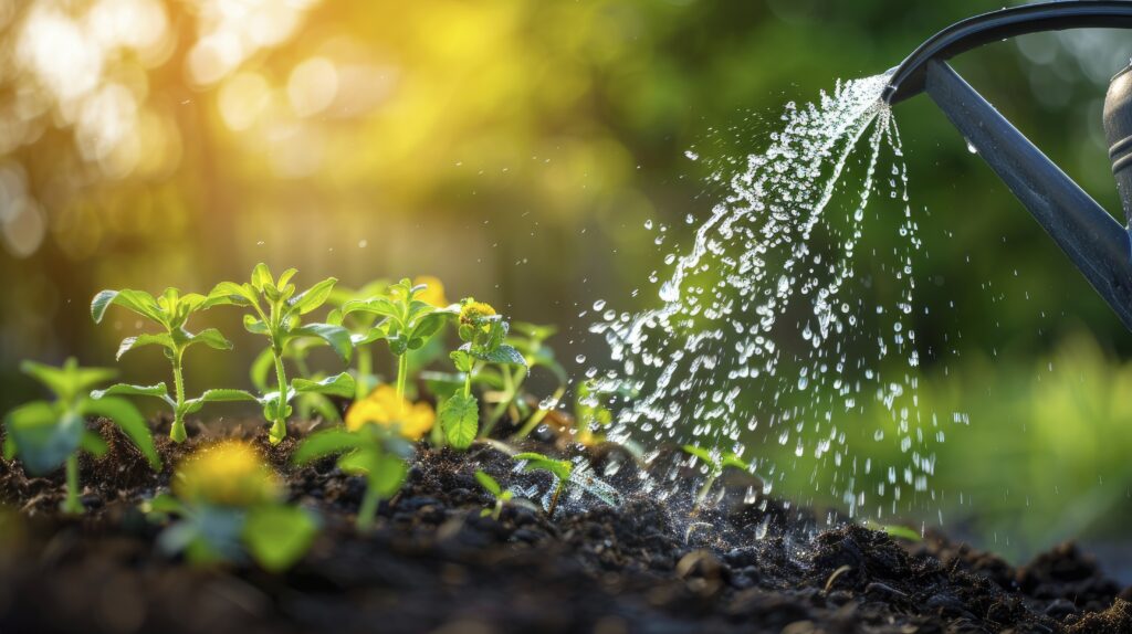 How to water plants